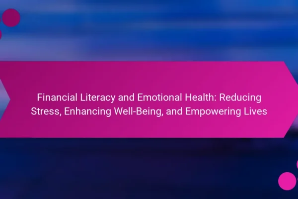 Financial Literacy and Emotional Health: Reducing Stress, Enhancing Well-Being, and Empowering Lives